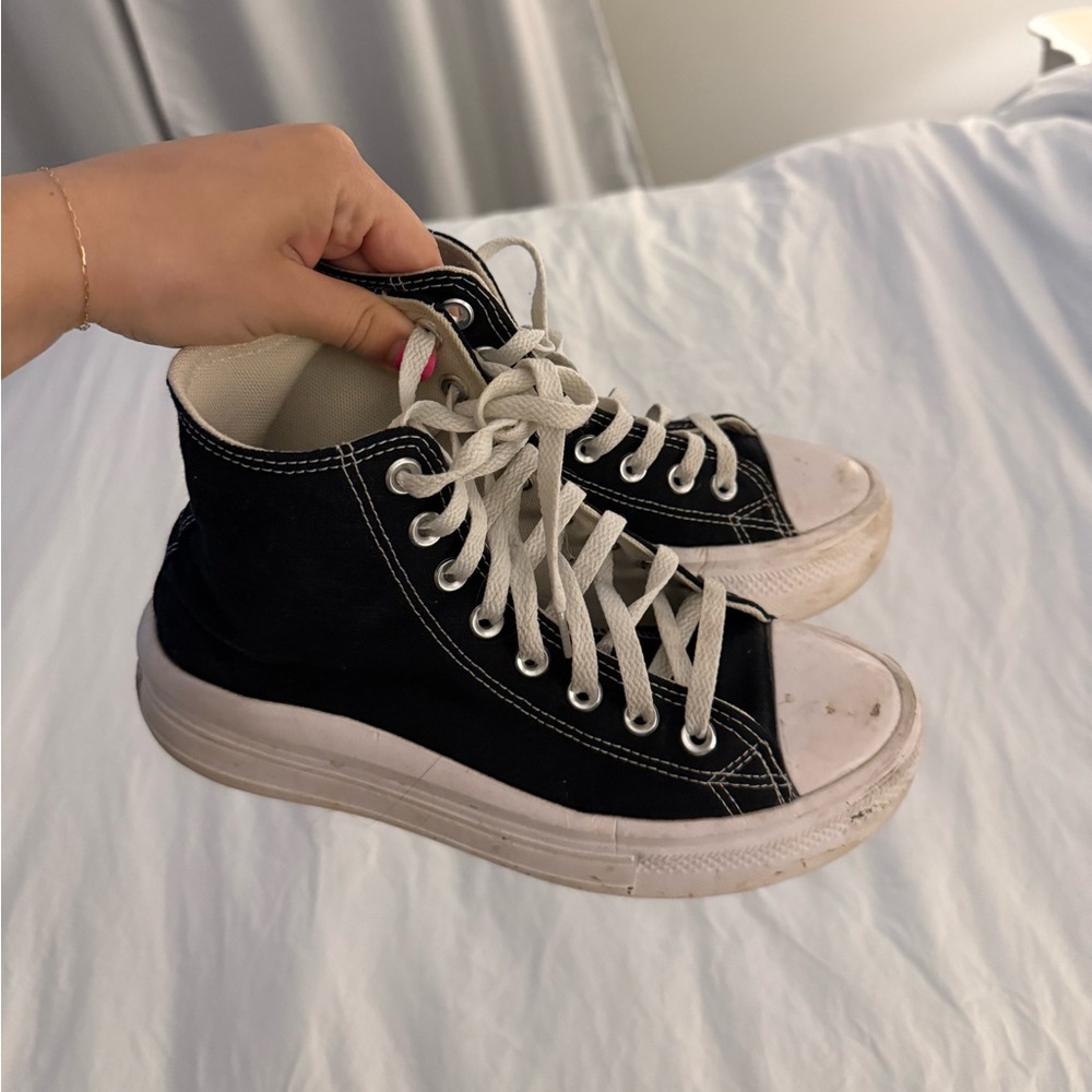 Women’s Black Hi Top Platform Converse